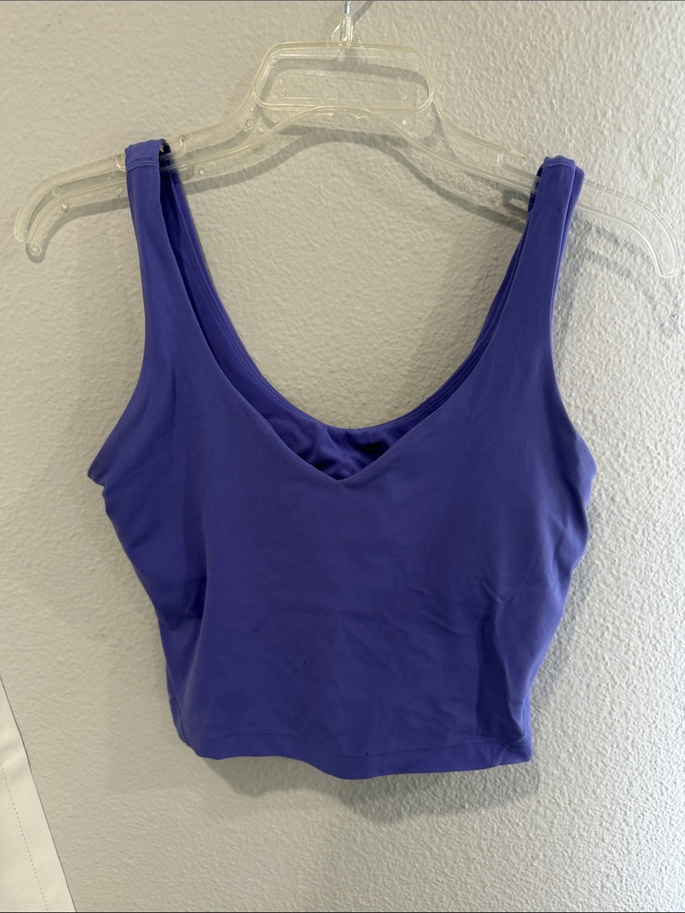 lululemon athletica Deep Violet V-Neck Cropped Tank